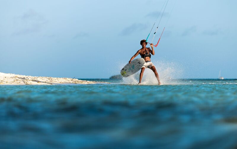 Aerial view kite spot